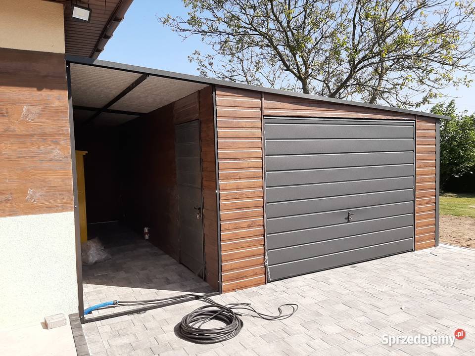 Garaż Blaszany Grafitowy 6x6 Blaszak Wiata 36m2 Katowice