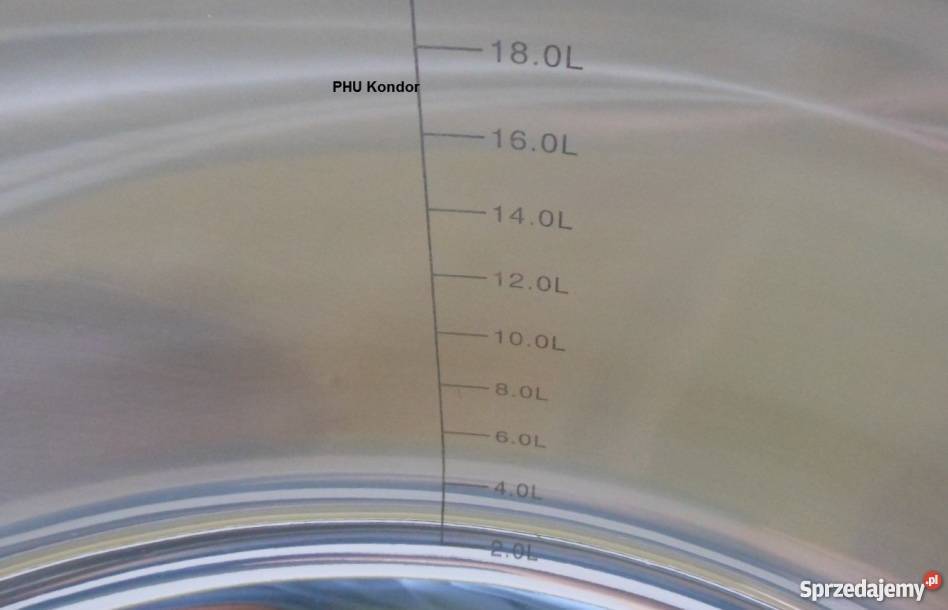 DUŻY Szeroki Garnek 20L ze Stali Nierdzewnej Akcesoria kuchenne Bąkowiec