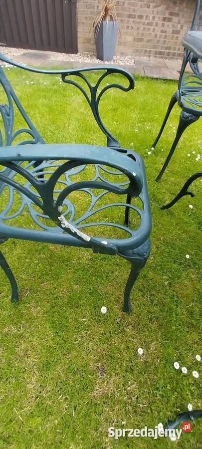 Unikatowy komplet mebli ogrodowych zestaw Ciepielów