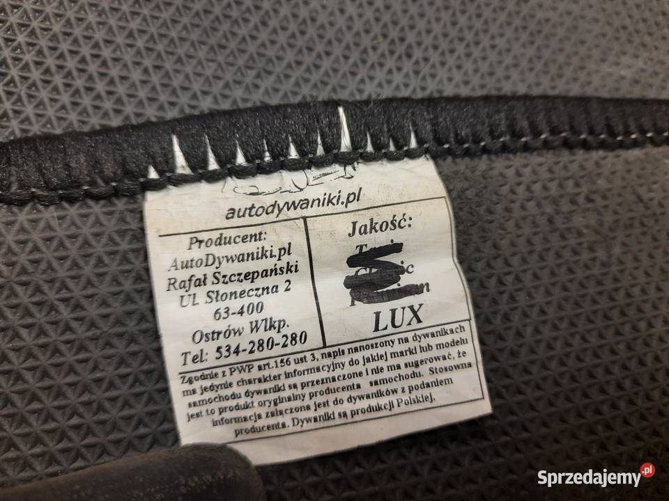 Honda Civic 6 dywaniki welurowe dopasowane dolnośląskie Jelenia Góra