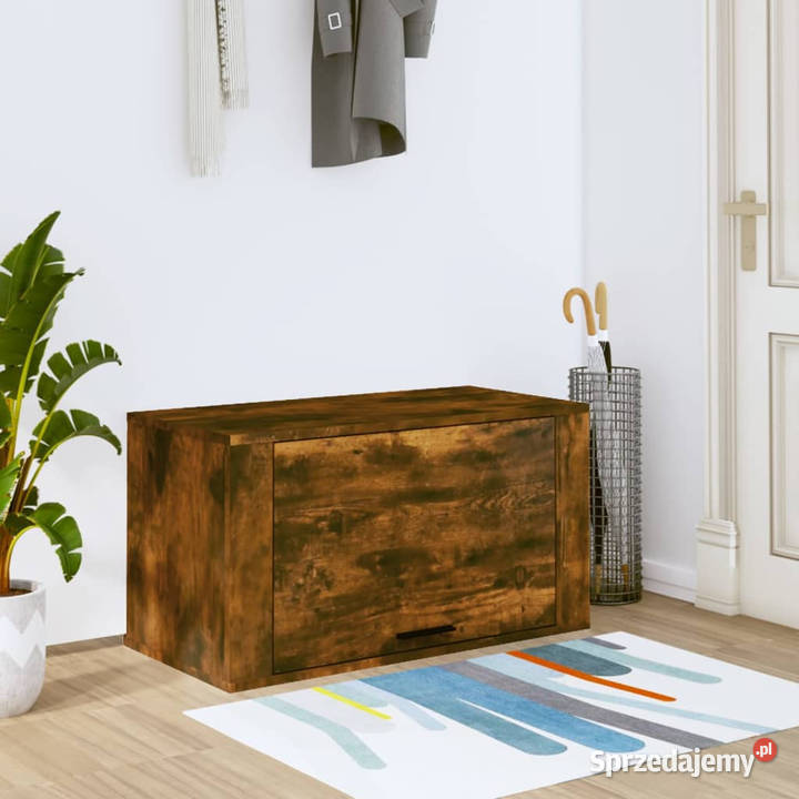 Ścienna szafka na buty przydymiony dąb 70x35x38 Warszawa