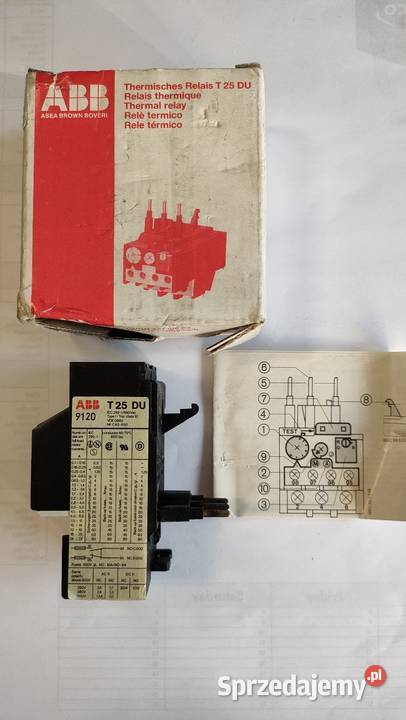 Przekaźnik przeciążeniowy ABB T25 DU 32A zachodniopomorskie Szczecin sprzedam