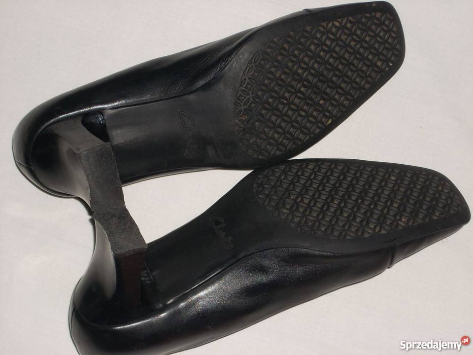 Clarks wygodne Skórzane czółenka 39 395 Obuwie Nowy Sącz