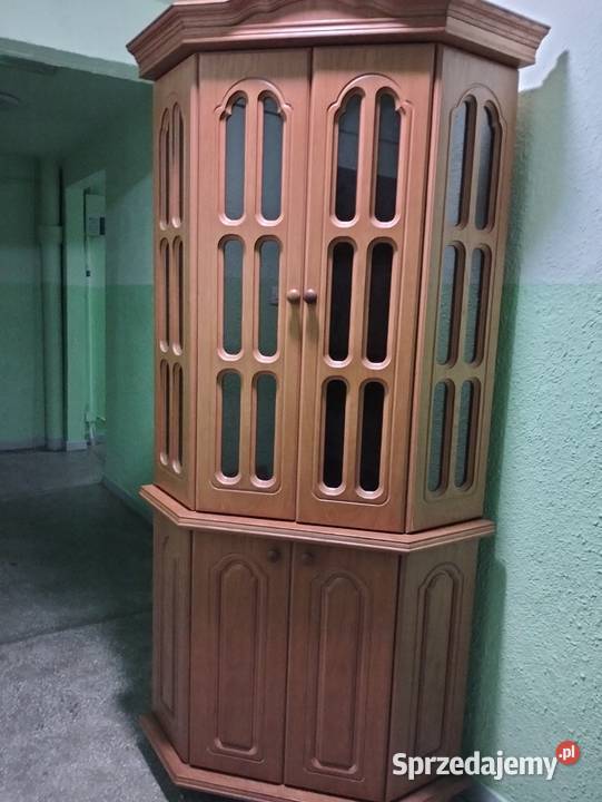 Witryna dębowa oszklona Łódź