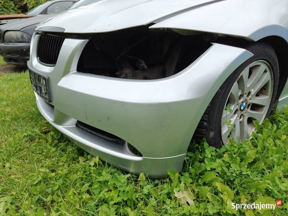 Bmw e90 zderzak przedni srebrny titansilber łódzkie Aleksandrów Łódzki