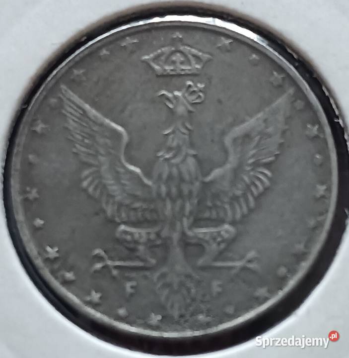 10 Fenigów Królestwo Polskie 1917 r NBO 1 Antyki, Sztuka, Kolekcje Konin