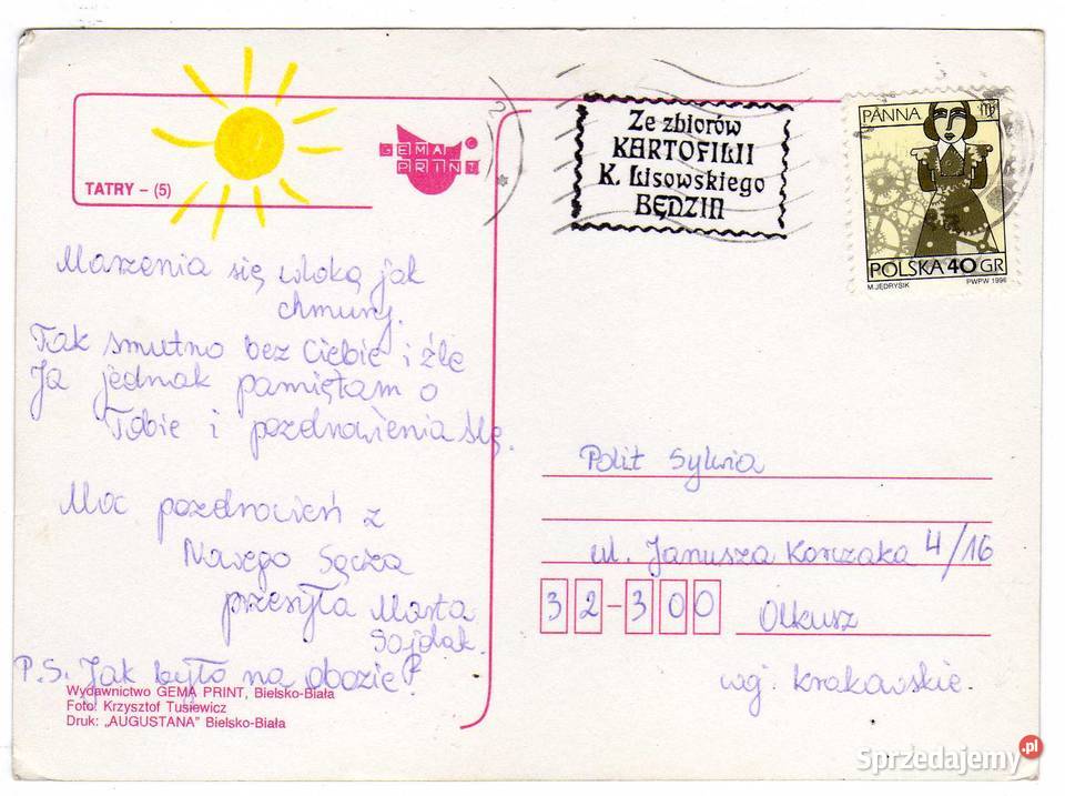 TATRY POCZTÓWKA WIDOKOWA 3 świętokrzyskie