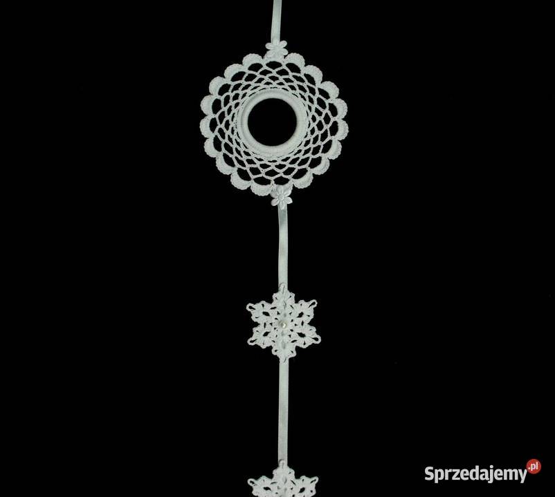 Zawieszka ozdoba na okno szydełkowa 38x10 Z160 Kluczbork sprzedam