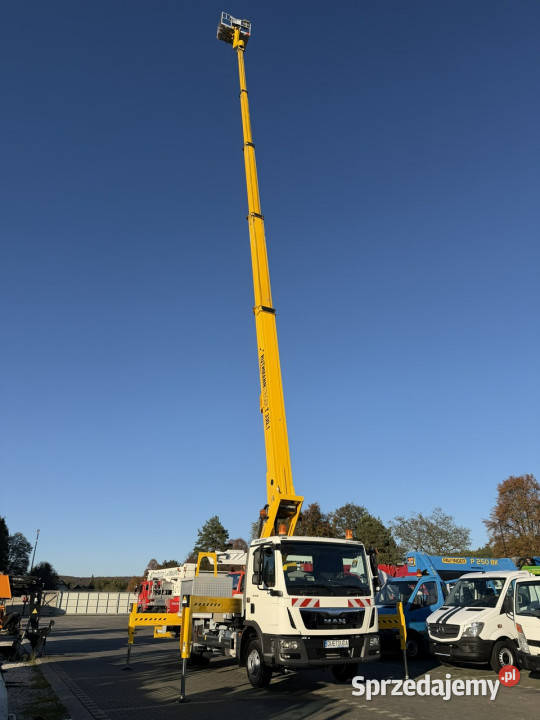 MAN TGL 7150 Zwyżka Ruthmann T330 33Metry w bok pierwszy właściciel Samochody ciężarowe świętokrzyskie Widełki