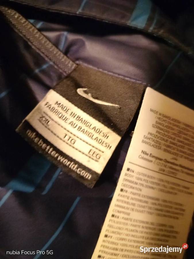 Kurtka zimowa puchowa dwustronna Nike xxl w Kurtki i płaszcze mazowieckie Warszawa