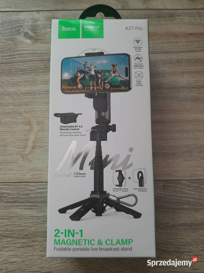 Statyw i kijek do selfie Hoco K27 Pro 2in1 Wieliczka