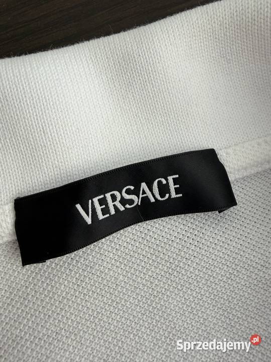Koszulka Polo Gianni Versace Medusaembellished biały Gdańsk