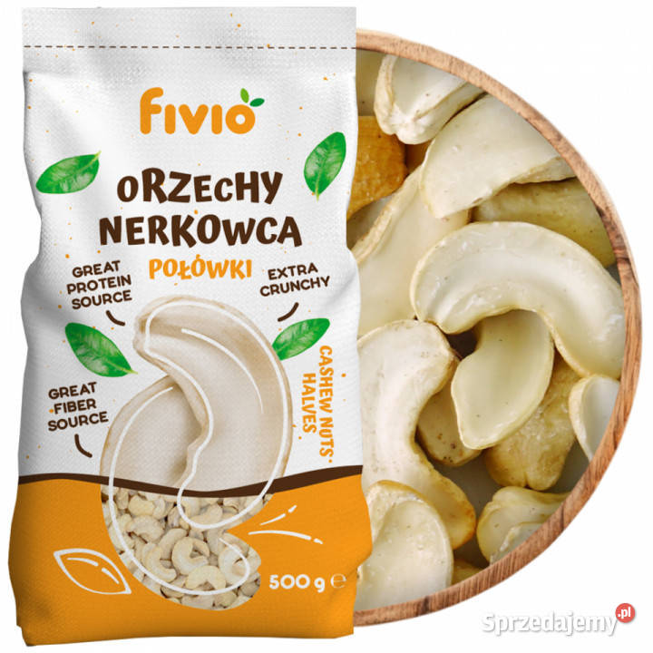 Orzechy nerkowca połówki 500g Brzozów
