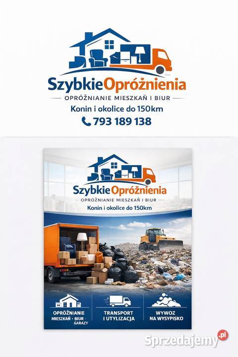 Szybkie Opróżnianie Mieszkań Biur Garaży Hal