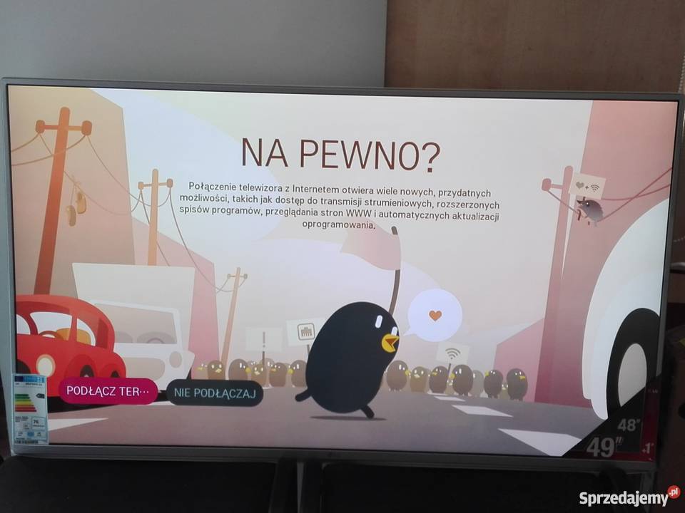 Nieużywany Smart TV LG 49LF590V Gwarancja podlaskie