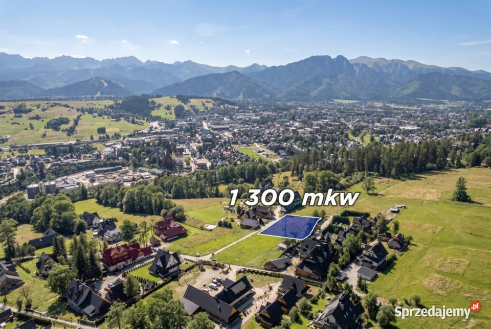 Działka budowlana z drogą Zwijacze Zakopane