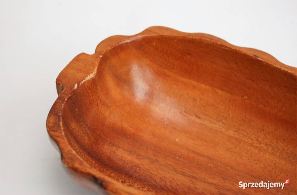 Miska patera rzeźbiona drewno teak ananas Lublin