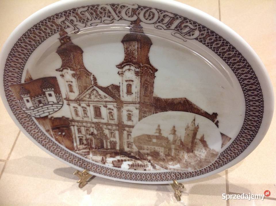 Talerz Dekoracyjny z Architekturą Miejską lubuskie Nowa Sól