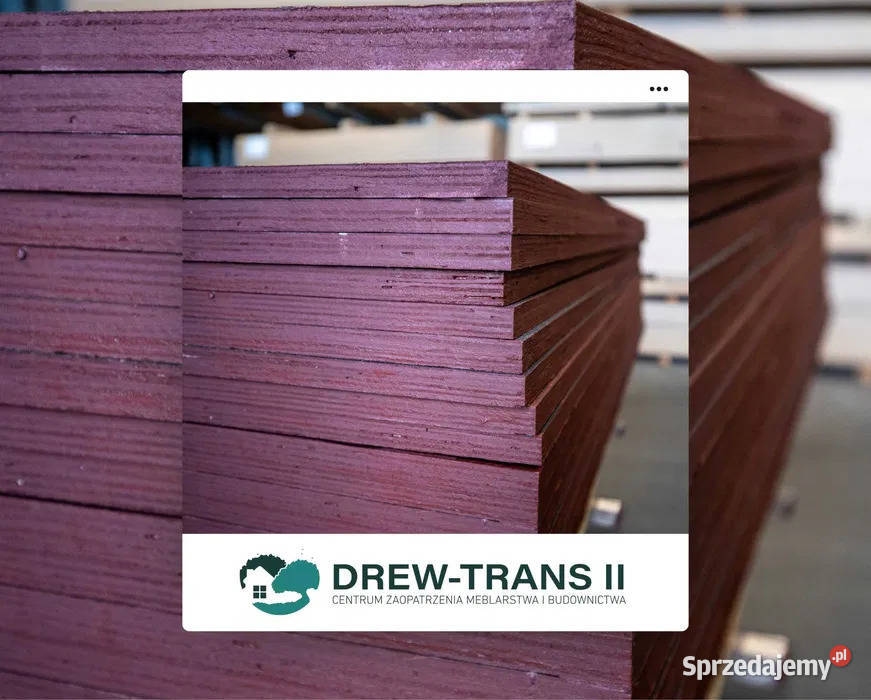 Sklejka szalunkowa topolowa 1250x2500x20 mm pomorskie Chojnice