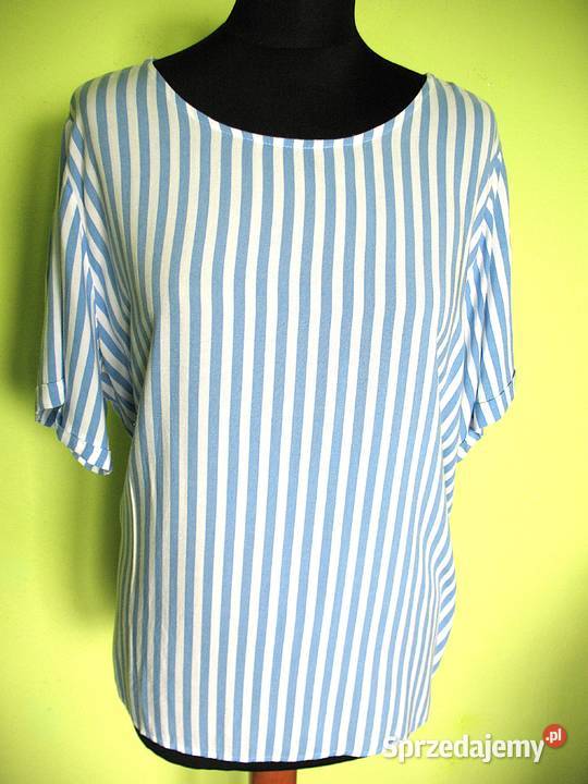 Bluzka w paseczki wiskoza 46 3XL biust 125 Rozmiar 46 Siedlce