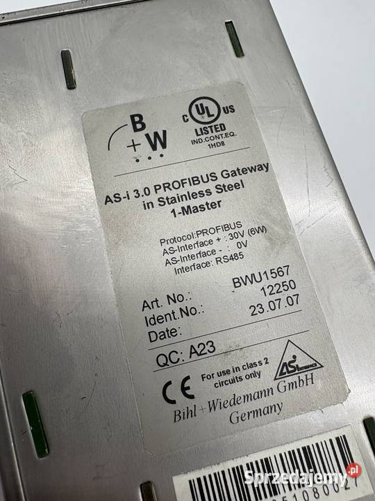 BihlWiedemann BWU1567 13956 ASi 30 PROFIBUS Warszawa sprzedam