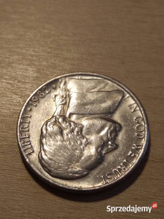 Moneta 5 centów USA 1982 Thomas Jefferson