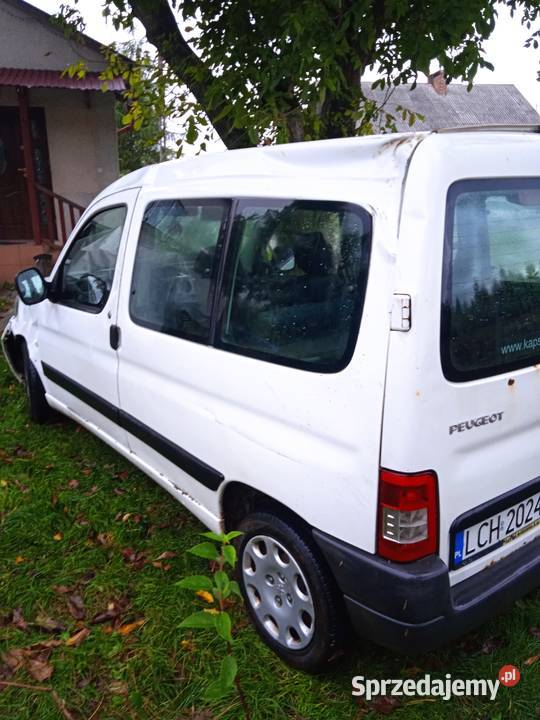 Peugrot Partner 2009 uszkodzona karoseria reszta lubelskie Wólka Kańska-Kolonia sprzedam
