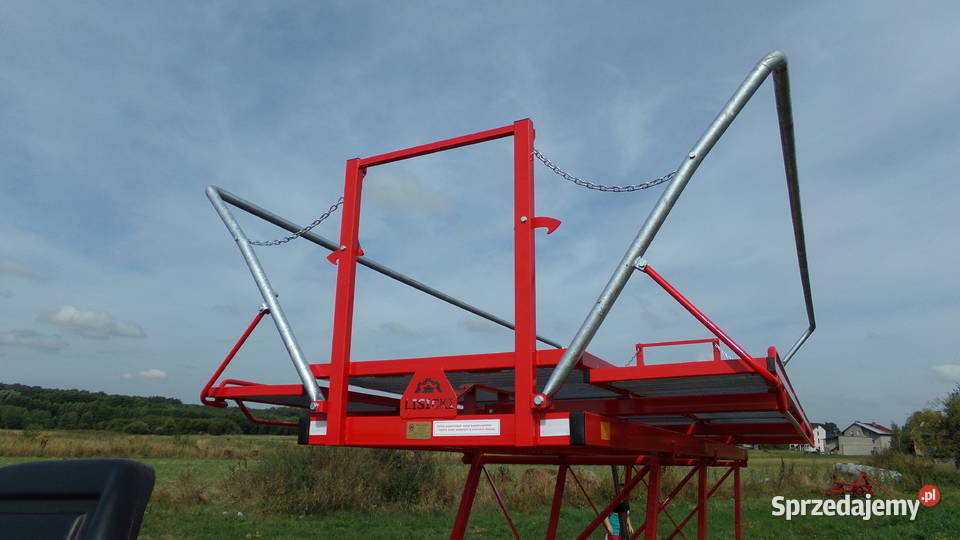 PRZYCZEPA DO ZBIORU OWOCÓW PLATFORMA SADOWNICZA nieuszkodzony Rolnictwo Łowicz