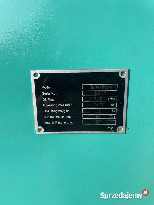 Chwytak z rotatorem 360 HR04 do koparki do 815t Mszana Dolna