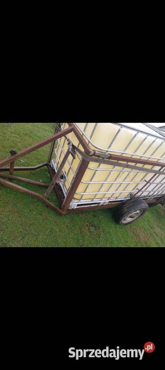 Zbiornik mauzer 2x1000l na przyczepie małopolskie Nowy Sącz sprzedam