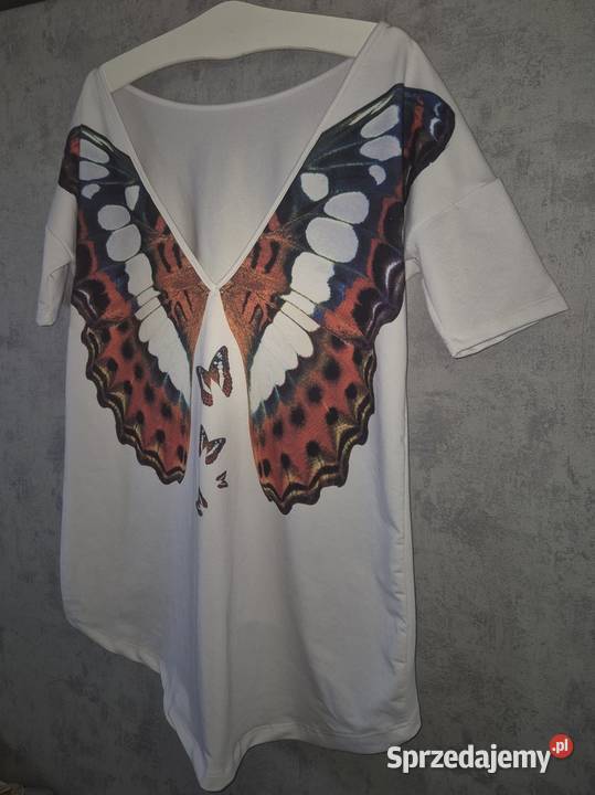 Bluzka damska tunika motyl 38M Bluzki i koszule