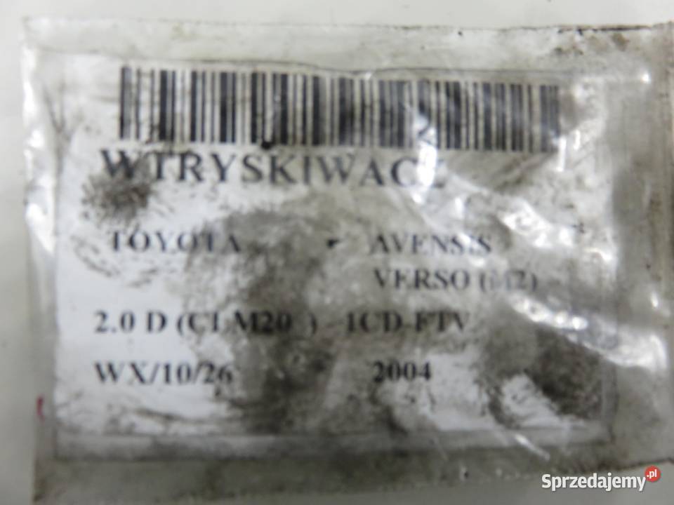 WTRYSKIWACZ TOYOTA AVENSIS VERSO 20 D 2367027030 sprzedam