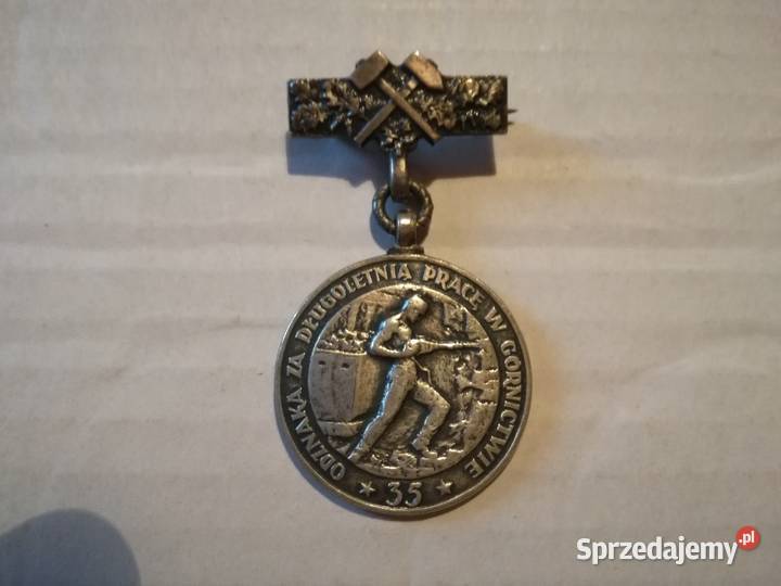 Odznaka długoletnią pracę w górnictwie 35 Gliwice sprzedam