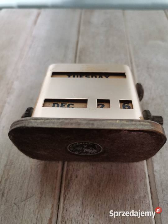 Stary kalendarz wieczny Art Deco