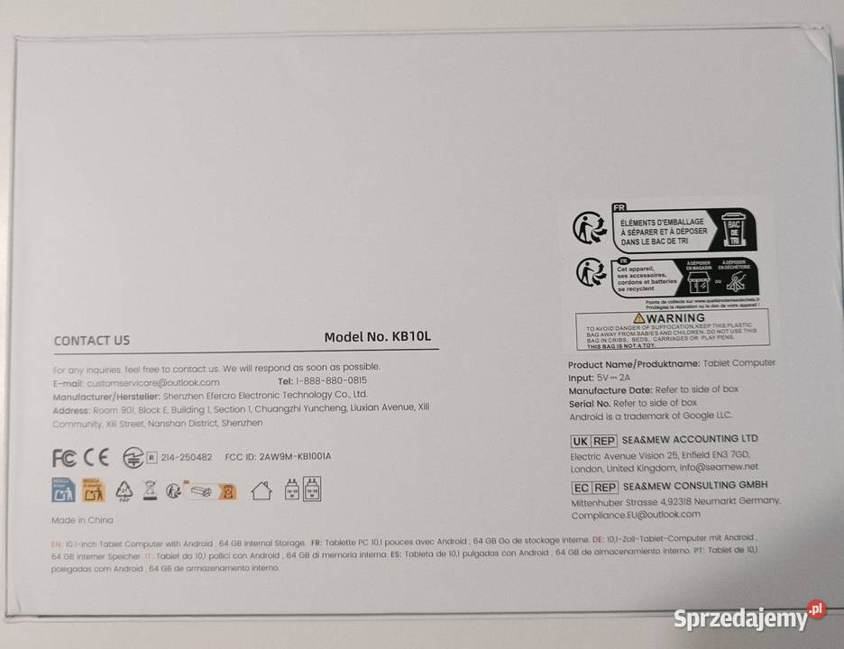 Tablet 10 Android 16 Elektronika małopolskie Kraków