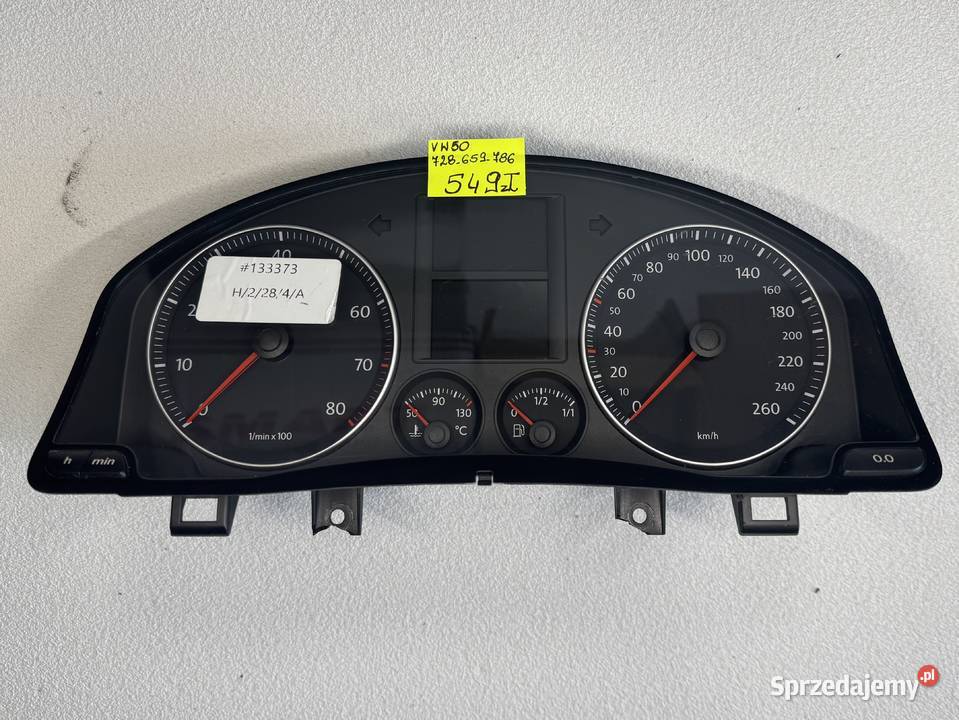 LICZNIK ZEGARY VOLKSWAGEN GOLF V PLUS 1K0920853G Liczniki i zegary mazowieckie Warszawa