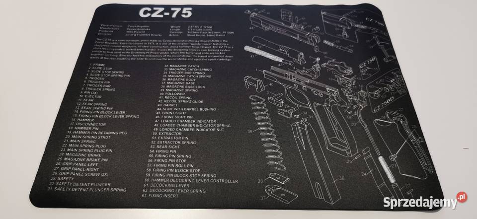 Mata do czyszczenia broni motyw Glock Beretta mazowieckie Warszawa