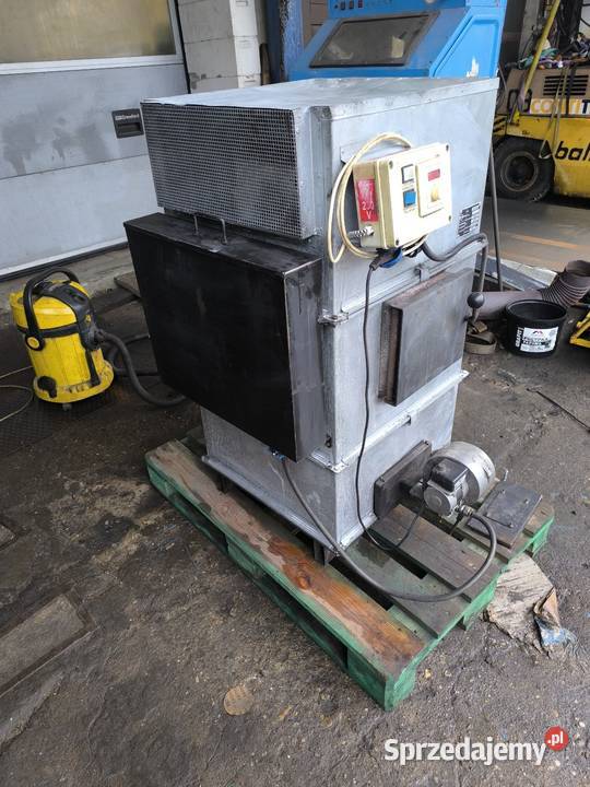 Piec nadmuchowy nagrzewnica olejowa drewno hala Opole
