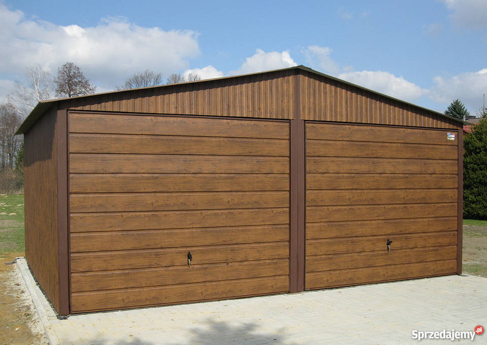 Garaże Blaszane Drewnopodobne Garaż Blaszany 6x5 Rzeszów