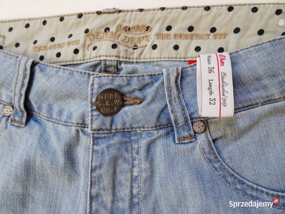 sOliver DENIM spodnie Dżinsy Jeansy 3632 pas 41 Nowy Sącz