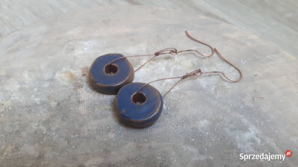 Kolczyki ceramiczne ręcznie wykonane Otwock