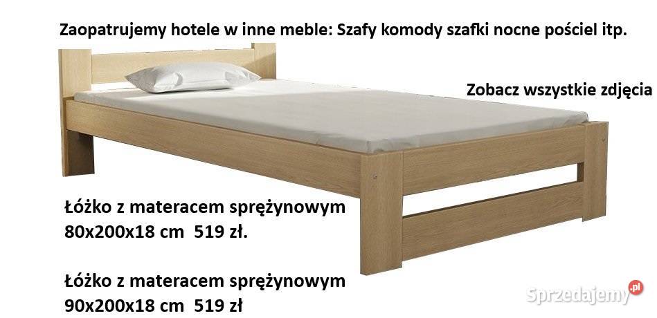 Łóżko Materac 80x200 90x200 Hotelowe