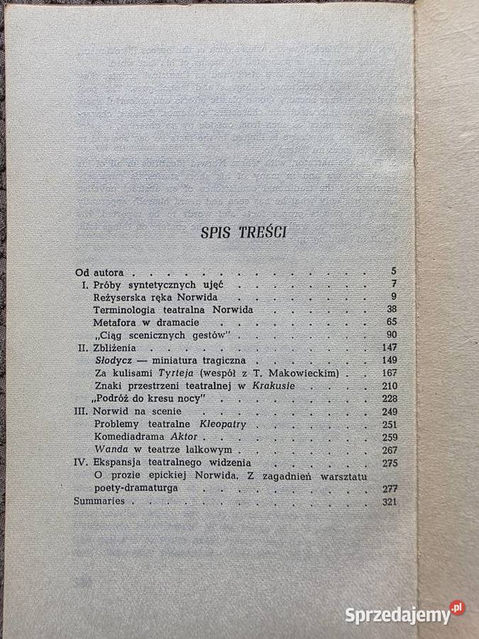 Reżyserska ręka Norwida Irena Sławińska Kraków