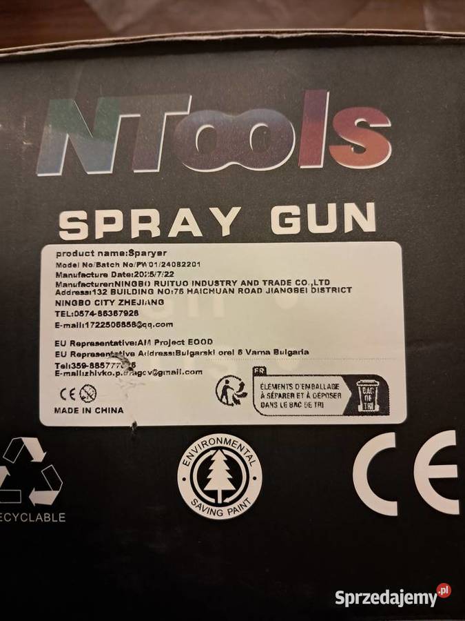 nowy pistolet do malowania ntools 13mm brak Sandomierz