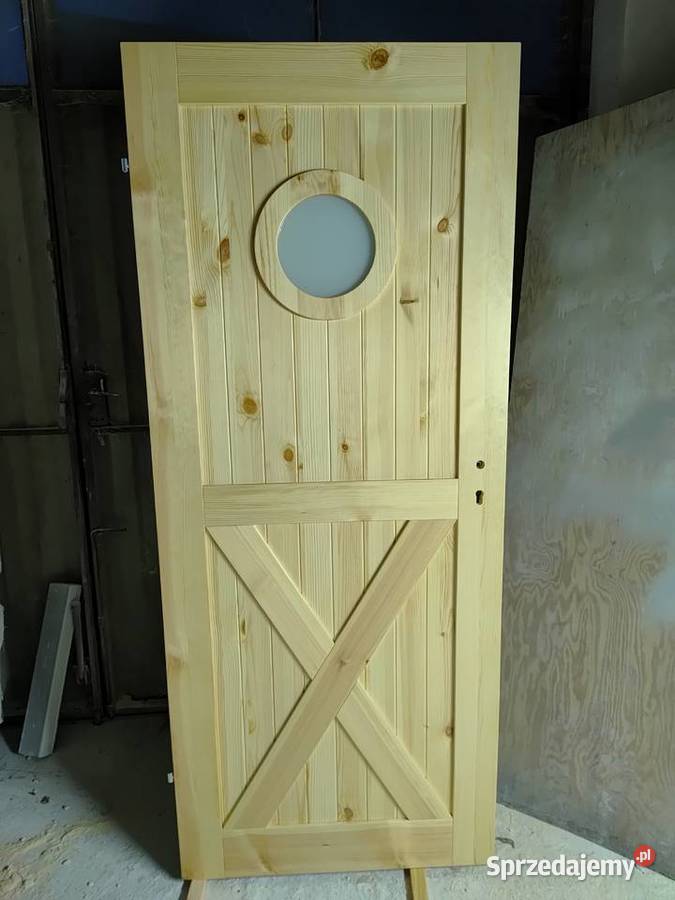 Drzwi drewniane wewnętrzne góralskie małopolskie