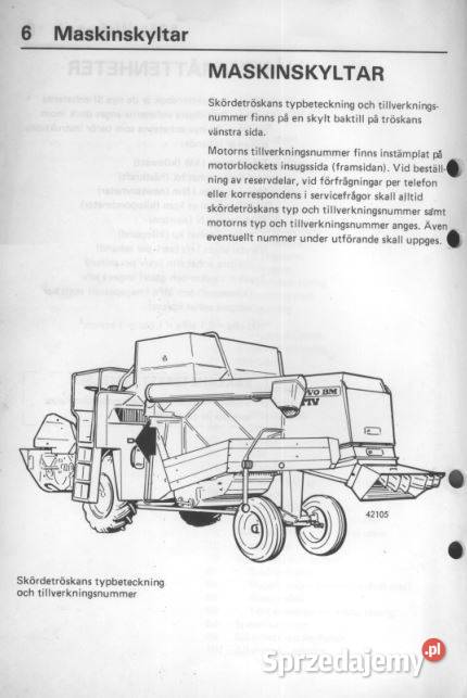 Volvo BM 1110 instrukcja obsługi Kielce sprzedam