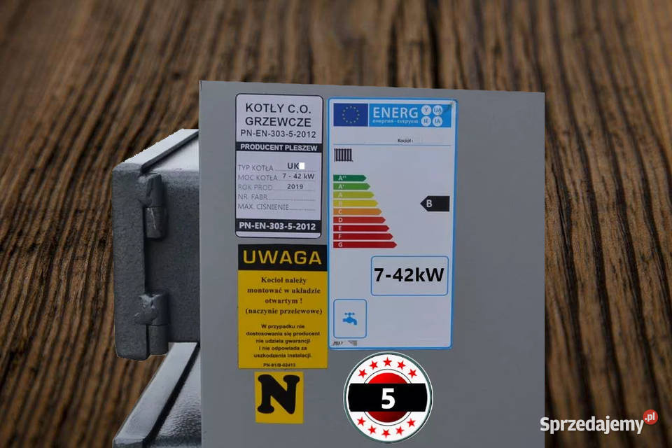 Kocioł piec piece na drewno węgiel 25kW do 250m2 Piece i kominki Piece i kominki sprzedam