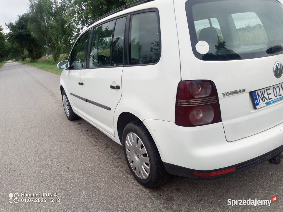 VW Touran 19 tdi 90 2008r warmińsko-mazurskie Barciany