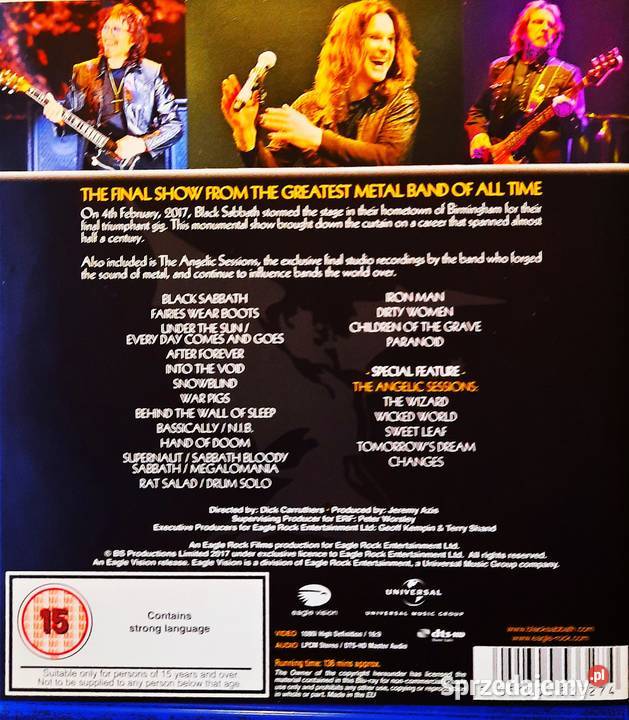 BR Nowy Koncert Blu Ray IRON MAIDEN Live Rzeszów