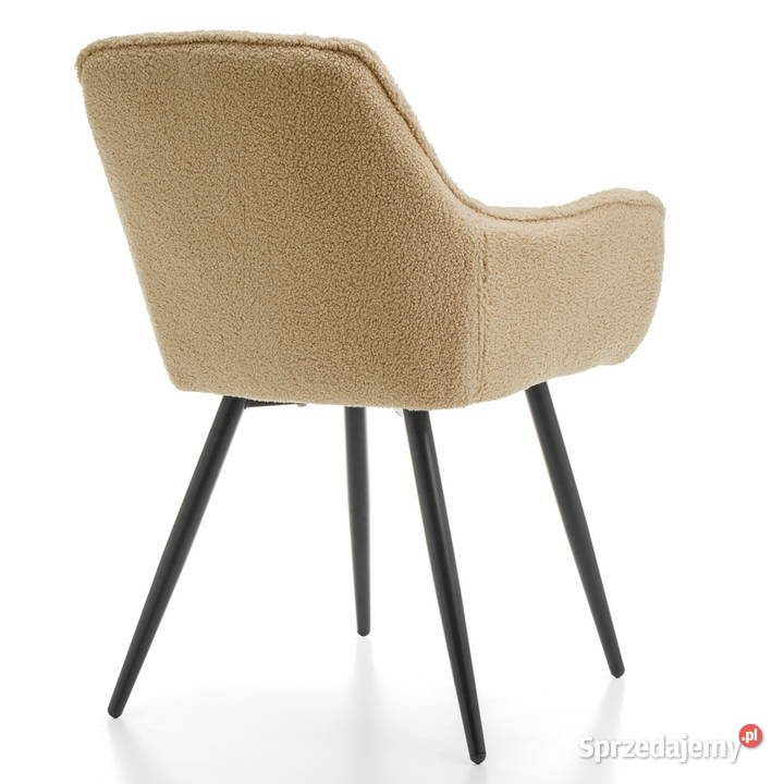 Krzesło Tapicerowane Siena Beżowe Boucle Wysyłka Tarchały Małe sprzedam
